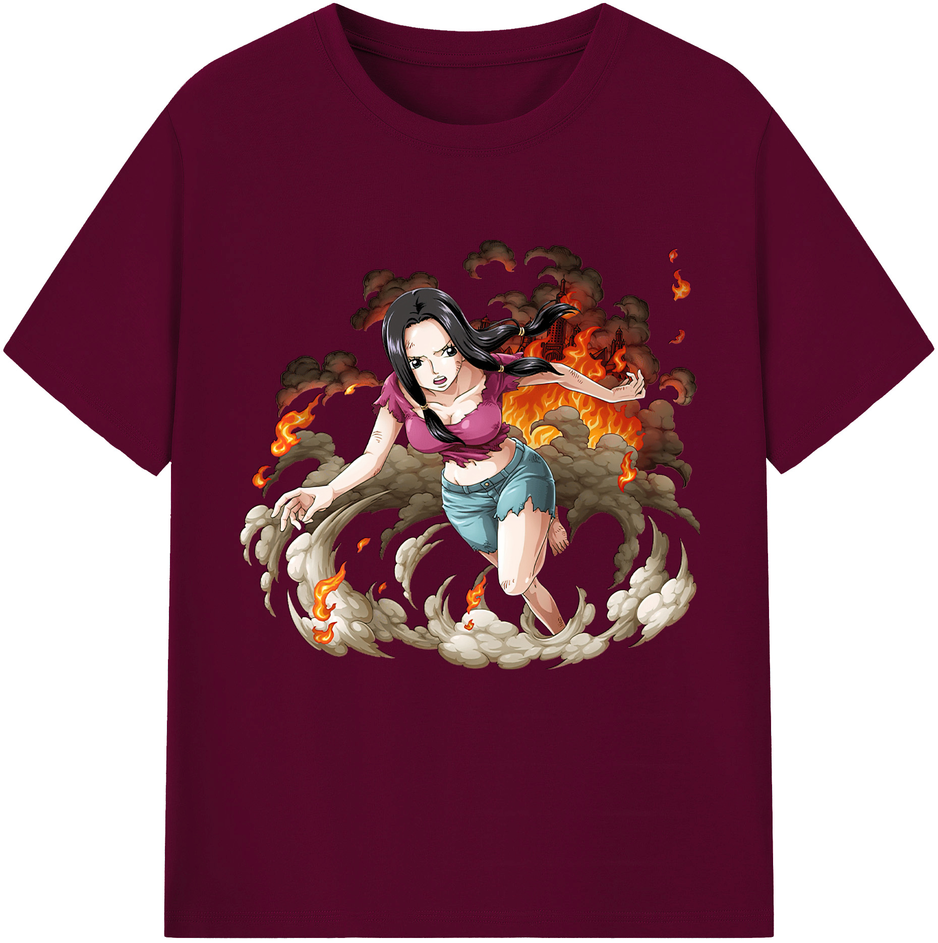 ワンピース ニコ・ロビン ONE PIECE Nico Robin レディースカジュアルプリントTシャツ（綿100％）